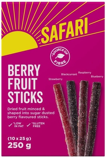[NDFH28YZQGMS29S9] Safari Funky Berry Fruit Sticks (25 g)