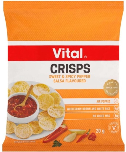 [SNSH26QXN9UP22NC] Vital Crisps Sweet and Spicy Pepper Salsa (20 g)