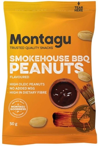 [NDFHFTAYBZANXTBP] Montagu Smokehouse BBQ Flavoured Peanuts (10 x 50 g)