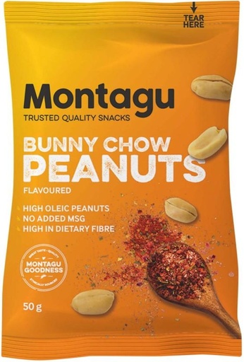 [NDFHFTAYJZ5AS5F9] Montagu Bunny Chow Flavoured Peanuts (10 x 50 g)