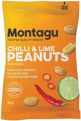 [NDFHFTAYFRRYTXEN] Montagu Chilli & Lime Flavoured Peanuts (10 x 50 g)