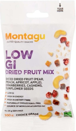 [NDFHBKFQXMFA7KSK] Montagu Low GI Dried Fruit Mix (100 g)