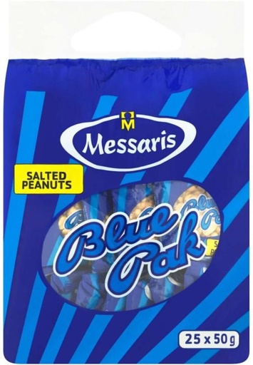 [NDFH4UXJY4XYFHSE] Messaris Blue Pack Salted Peanuts (25 x 50 g)