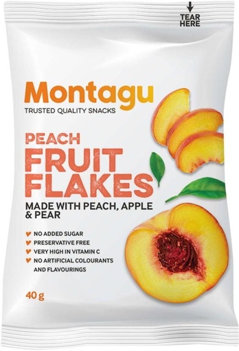 [NDFHFTAYHVBJSFHT] Montagu Fruit Flakes Peaches (10 x 40 g)