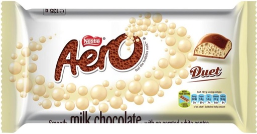 [CHOH4SUGU2QYYT4Y] Nestle Aero Smooth Milk Chocolate Slabs (135 g)