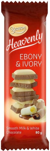 [CHOH26PH74HBSFRH] Beacon Heavenly Ebony and Ivory White Chocolate Slabs (80 g)