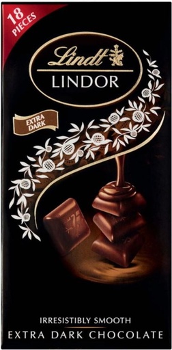[CHOH26PH9D6RYXTZ] Lindt Lindor Irresistibly Smooth Extra Dark Chocolate Dark Chocolate Slabs (100 g)