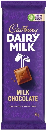 [CHOH26PHUNPPZYYY] Cadbury Dairy Milk Milk Chocolate Slabs (24 x 80 g)