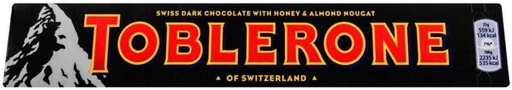 [CHOH26QBGRHPYY2Z] Toblerone Swiss Dark Chocolate Honey and Almond Nougat Dark Chocolate Slabs (20 x 100 g)