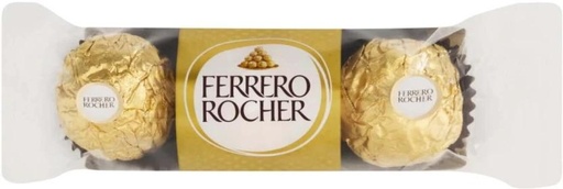 [CHOH4SUG8CUQXU8Q] Ferrero Rocher 3 Piece Pack Milk Chocolate Truffles (37.5 g)