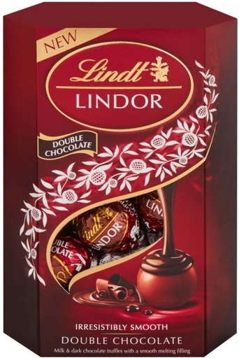 [CHOH26PHWZY9UA48] Lindt Lindor Irresistibly Smooth Double Chocolate Milk Chocolate Bars (200 g)