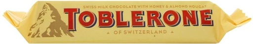 [CHOH26QBKM6YFXGP] Toblerone Swiss Milk Chocolate Honey and Almond Nougat Milk Chocolate Bars (24 x 35 g)
