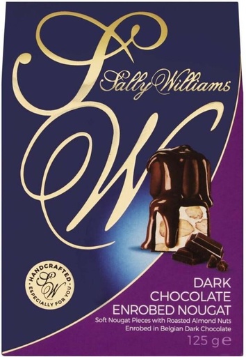 [CHOH26QBZFMGJYYB] Sally Williams Dark Chocolate Enrobed Roasted Almond Nougat Dark Chocolate Bars (125 g)