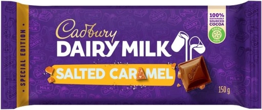 [CHOHE2B7TF2JKWD7] Cadbury Dairy Milk Salted Caramel Milk Chocolate Bars (150 g)