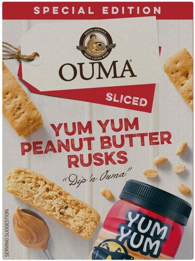 [RSKHFZSHXVCZVA4E] Ouma Sliced Yum Yum Peanut Butter flavoured Peanut Butter (450 g)
