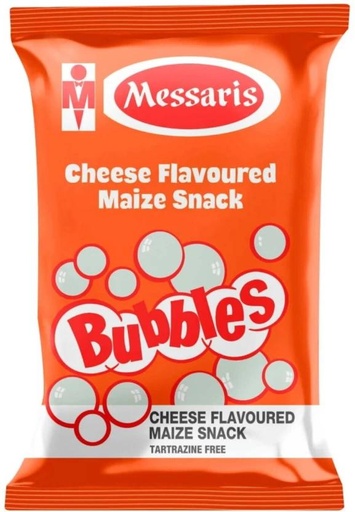 [CPSHFS7YTPEQMCFW] Messaris Bubbles Cheese Flavoured Maize Puffcorn (30 x 100 g)