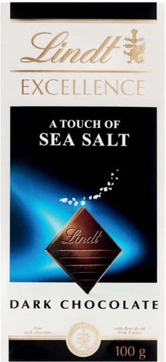 [CHOH26PHF2FGUDGC] Lindt Excellence Sea Salt Dark Chocolate Dark Chocolate Slabs (100 g)