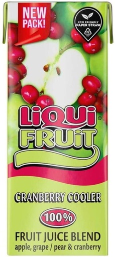 [DKJH26TJSHMVEVH2] Liqui Fruit Cranberry Cooler 100% Fruit Juice Blend (24 x 200 ml)