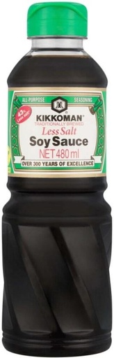 [SKPH7N7Y7F7VBYUD] Kikkoman Less Salt Soy Sauce (480 ml)