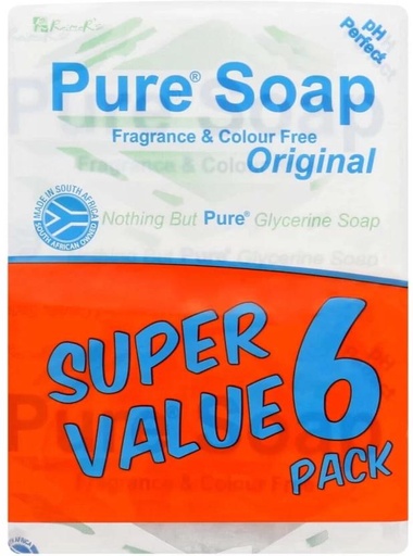 [SOAH2BQ3S7EKPUPG] Pure Soap Fragrance & Colour Free Original (10 x 150 g)