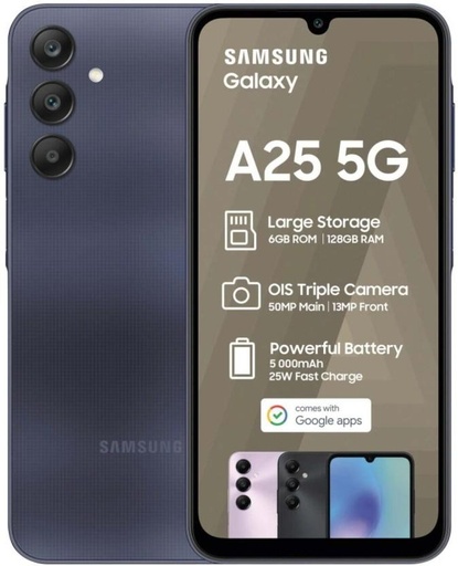 [MOBHFRXHVMMDZZXJ] Samsung Galaxy A25 5G (Blue Black, 128 GB) (8 GB RAM)