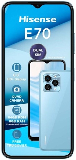 [MOBH7TZFTGWVYZHP] Hisense 64GB | E70 4G DS | Blue (Blue, 64 GB) (6 GB RAM)