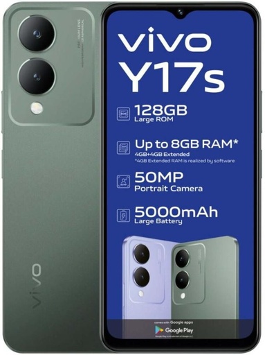 [MOBHFB3MPFE7W8UE] Vivo Y17s (Forest Green, 128 GB) (4 GB RAM)