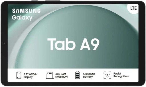 [TBLH27ZEZJ4MHFZG] Samsung Galaxy Tab A9 LTE Android 4 GB RAM (Wi-Fi+4G, 64 GB, NA)