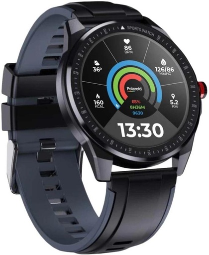 [SWHH27VPJKREDBHZ] Polaroid PA88 Smartwatch (Black Strap)