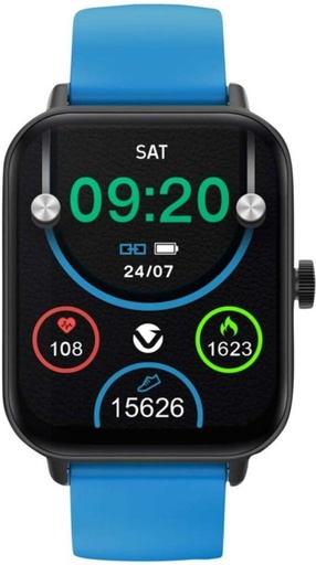 [SWHH7M8DHQ9FNHDK] Volkano Chroma Series Smartwatch (Blue Strap, Free)