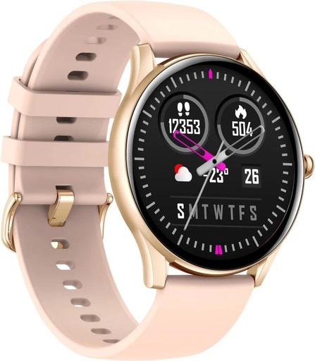 [SWHH9QKZYHAZZFMM] Polaroid Elite PA81RG Smartwatch (Rose Gold Strap, M)