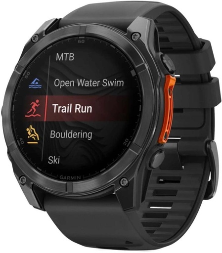 [SWHH9QKZEVRDMX3F] Garmin Fenix 8 Amoled Smartwatch (Black Strap, L)
