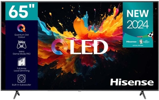 [TVLH7Z7YTXFBMQY5] Hisense 165 cm (65 inch) QLED Ultra HD (4K) VIDAA TV 2024 Edition