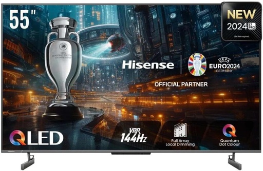 [TVLH7Z7YYBJH5WHV] Hisense 139 cm (55 inch) QLED Ultra HD (4K) VIDAA TV 2024 Edition