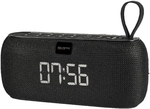 [SKRH4UYBXS2P9UHY] Polaroid Polartec Digital Alarm Clock Bluetooth Smart Speaker 2.0 (Black)