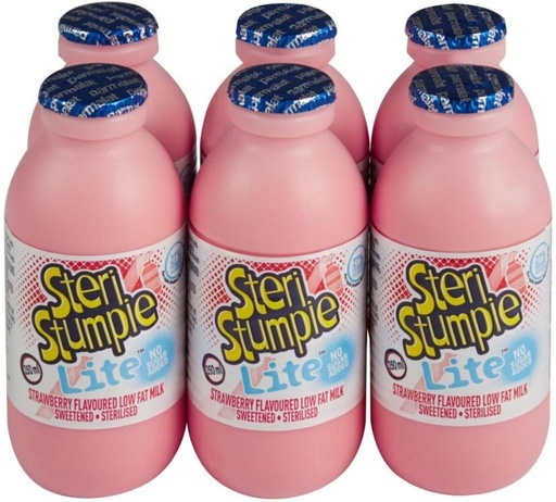 [MLKH2BUEZKTHWVPZ] Steri Stumpie Flavoured Low Fat Milk, Strawberry Flavour (6 x 350 ml)