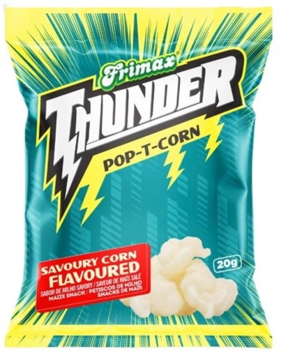 [CPSHFS7YC7CZ8YFW] Frimax Thunder Pop-T-Corn Savoury Chips (50 x 20 g)