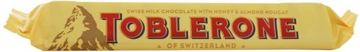 [CHOH26QBED4BNBCJ] Toblerone Swiss Milk Chocolate Honey and Almond Nougat Milk Chocolate Bars (24 x 50 g)