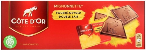 [CHOH26PHFZHHZCPQ] Cote D'or Migonettes Fourre-Gevuld Double Lait Milk Chocolate Bites (210 g)