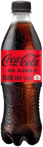 [ADKHYRH8FTAHMFQQ] Coca-Cola No Sugar Low Kilojoule Soft Drink (500 ml)