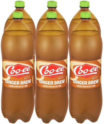 [ADKH4QPZR8TB8GJ2] Coo-Ee Ginger Brew Flavoured Soft Drink (6 x 2 L)