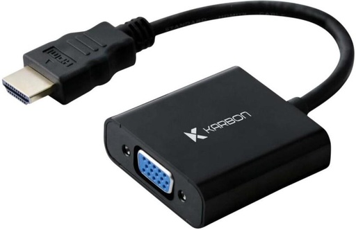 [USGH225GCWGPHGWH] Karbon 10Cm Hdmi Vga Cable 10Cm Hdmi Vga Cable Laptop Accessory (Black)