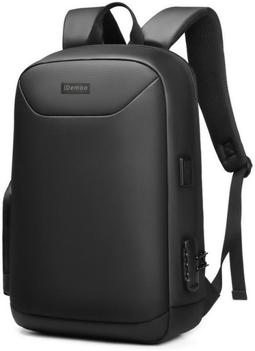 [BPKH52VYDBDNXGNM] iDemoo APEX-BACKPACK-BLACK Laptop Backpack (Black)