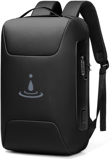 [BPKH52VY2ZFKVSCR] iDemoo ELITE-BLACK-BACKPACK Laptop Backpack (Black)