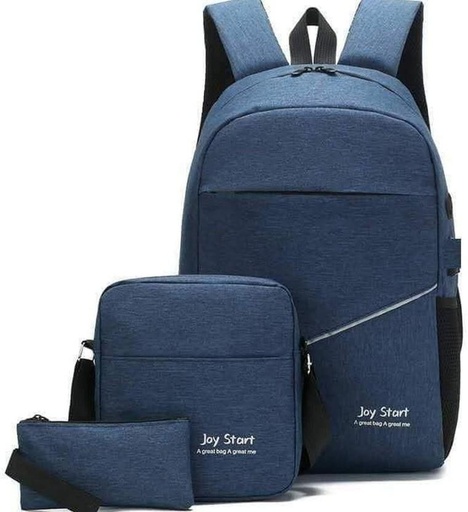 [BPKH78V46SHGNYTU] joy start laptop bag Laptop Backpack (Blue)