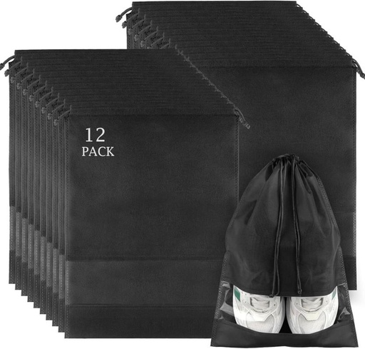[BAGHESQKHUANXHKY] P. Concepts Shoe Bags for Travel, Portable Shoe Bags with Clear Window Waterproof Backpack (Black, 17.3 inch)