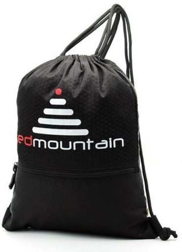 [BAGHAFQXMHS75THZ] Red Mountain Drawstring Bag Backpack (Black, 16 L)