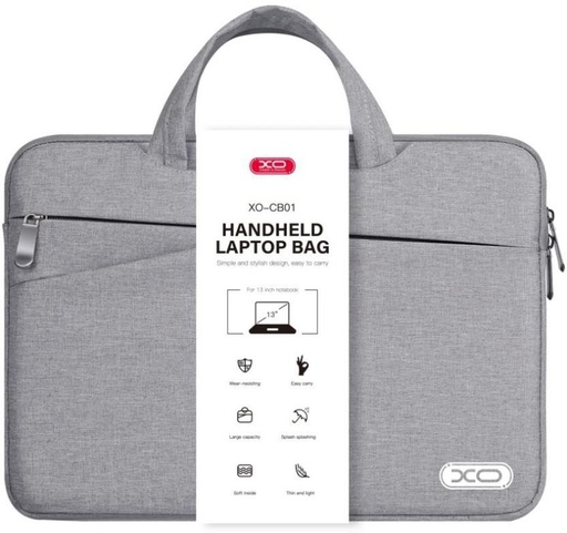 [LBYHDY9FUXN4BFBT] XO 14 inch Laptop Tote Bag (GREY)