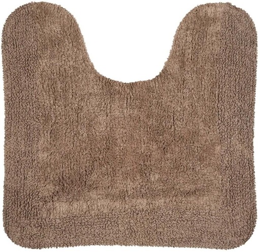 [MATHFXNEGRGUHKUA] Home Living Monaco Reversible Pedestal Mat Toilet Lid Mat (Brown, 55cm x 55cm)