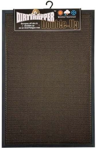 [MATH7Z4HHEYCYUBR] Homebrands Dirttrapper Double Up Mat Assorted Door Mat (Brown, 60cm x 90cm)